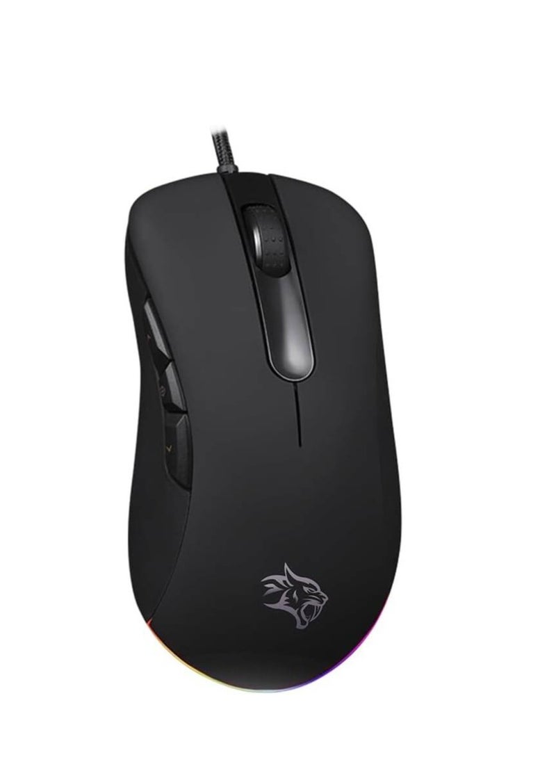 Porodo Gaming Blackhawk 8D Gaming Mouse PDX318 Black