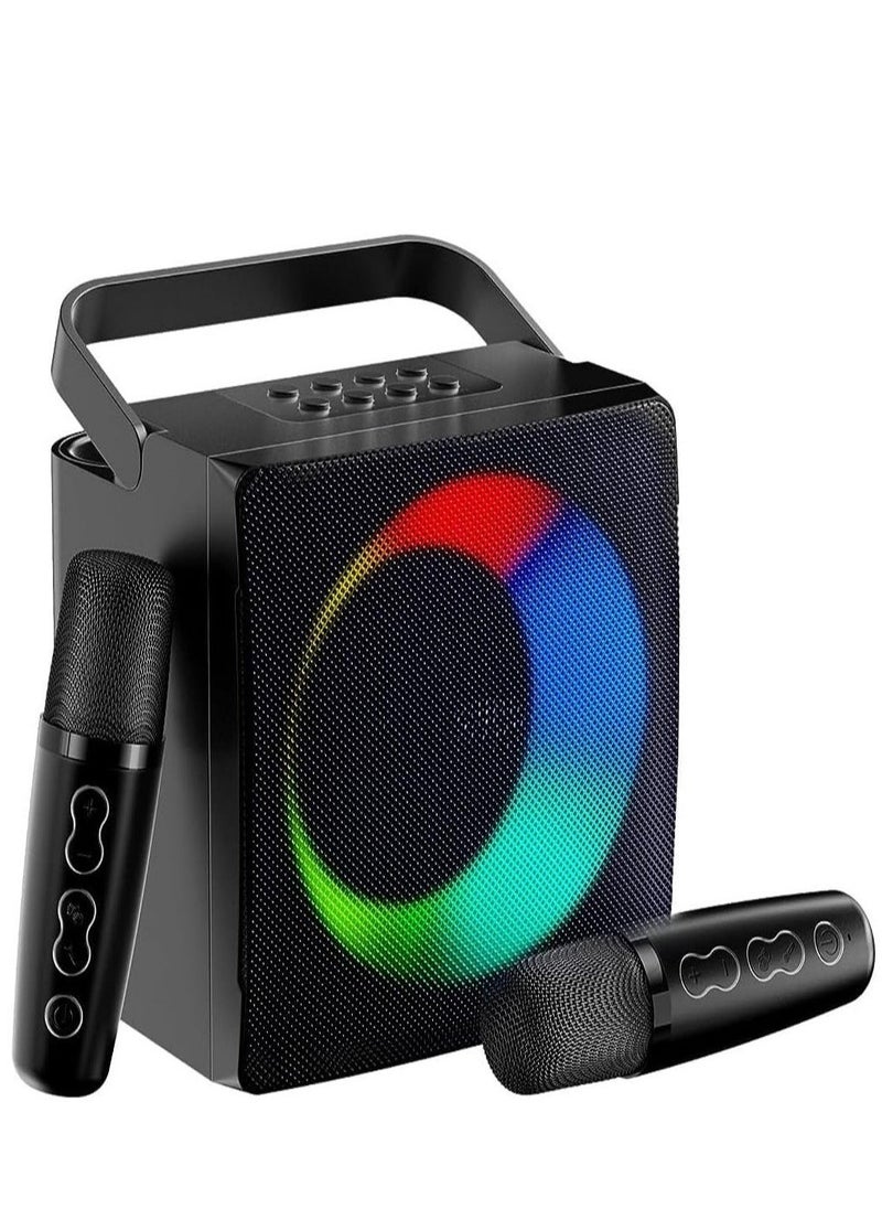 SD 508 Portable Wireless Karaoke Speaker with Dual Wireless Microphones – High-Quality Sound u0026 Long Battery Life