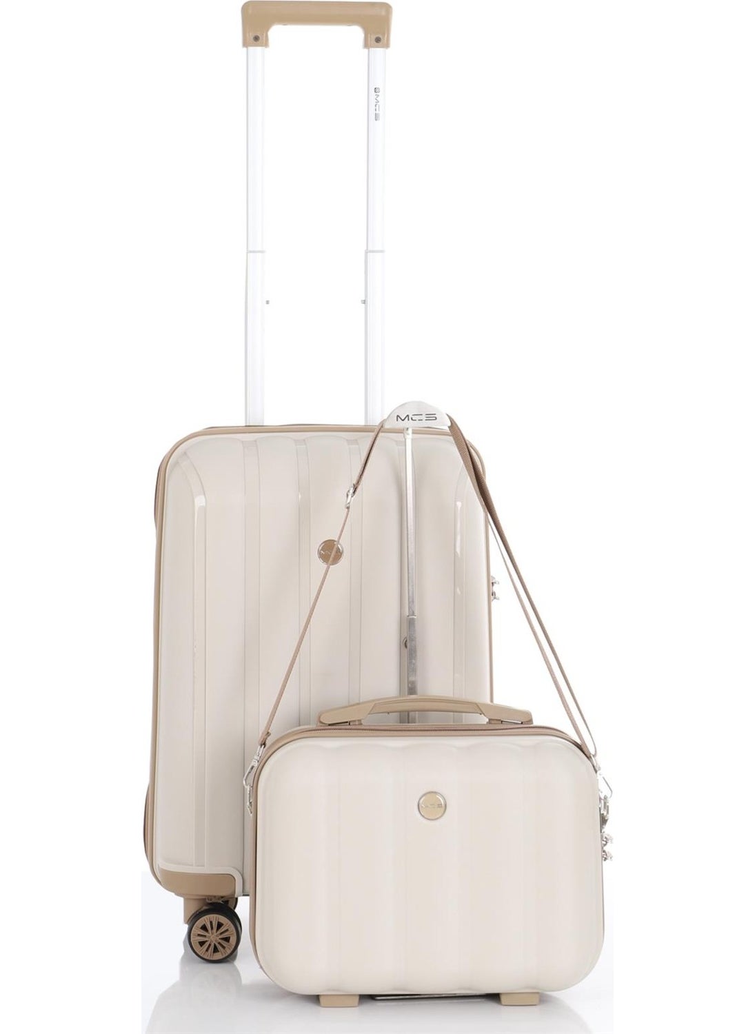 Polypropylene 2-Piece Suitcase Set Cabin & Makeup V305