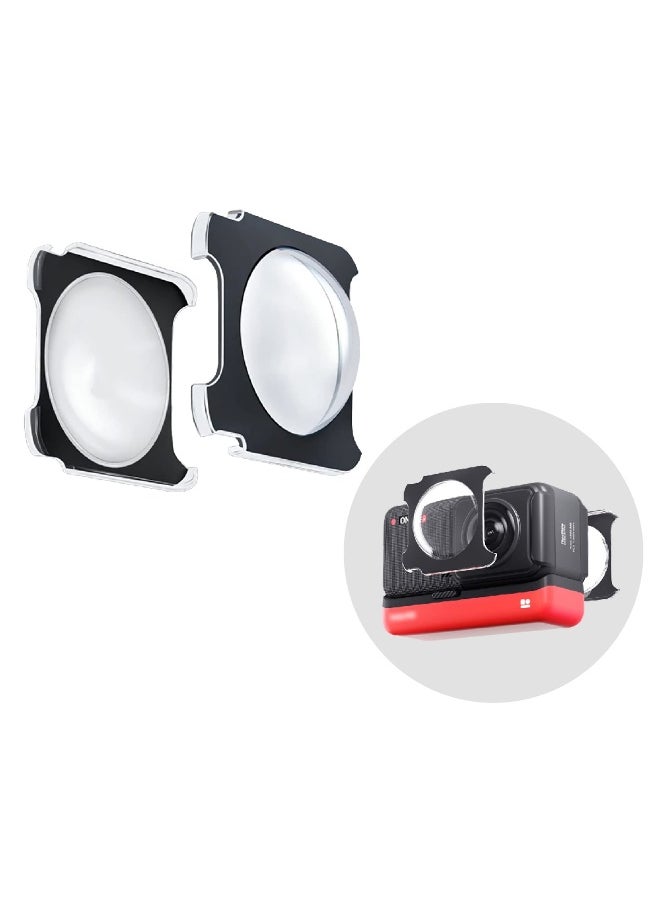 SYOSI Panoramic Lens Adhesive Lens Protector Cover Lens Cap, Lens Guards for Insta360 ONE RS/ONE R Accessories Case Sticky
