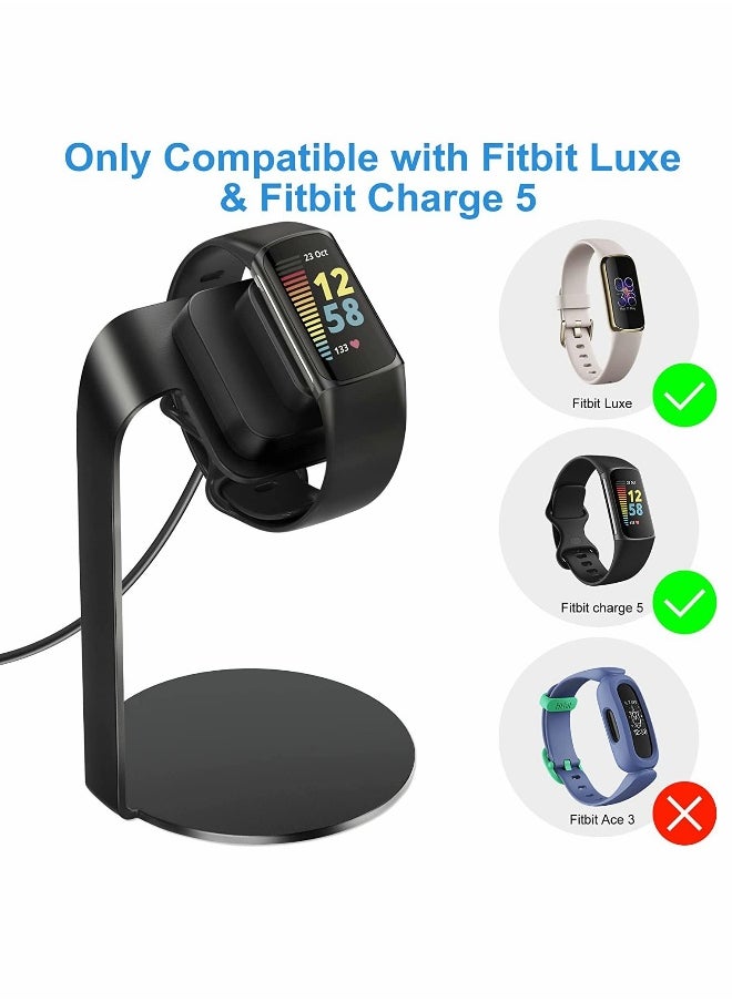 Charger Dock for Fitbit Luxe/Fitbit Charge 5,Replacement USB Charging Cable Dock Stand for Fitbit Charge5
