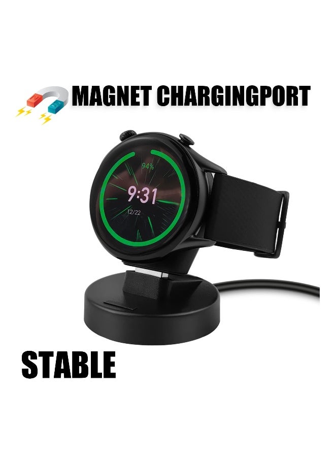 Replacement Charger Cable Compatible with Amazfit GTR 4, GTR 3, GTR 3 Pro, GTS 3,Portable Cordless Magnetic USB Charger Dock,Charger Stand for Amazfit GTR 3 Watch