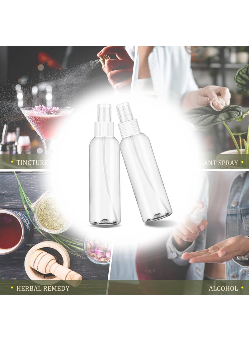 AC ENTERPRISE Transparent Plastic Empty Refillable Reusable Fine Mist Spray Bottle Container for Sanitizer Spray Bottles Fine Mist Plastic Mini Travel Bottle Set Perfume Rose water Pack Of 3