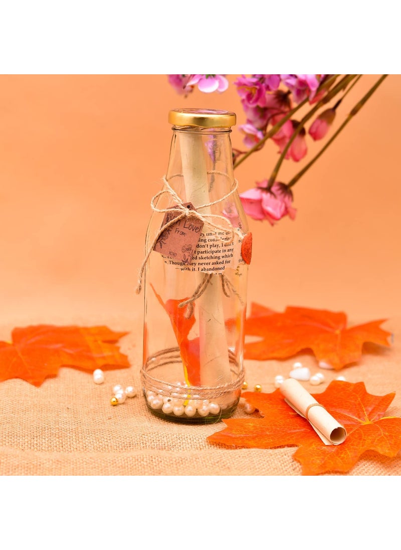 Ochre Message Promise Bottle Jar Red