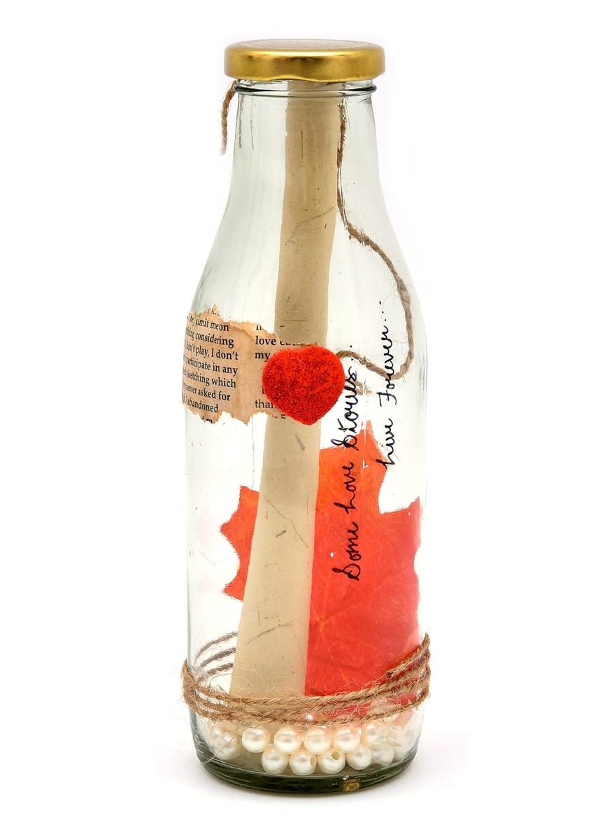 Ochre Message Promise Bottle Jar Red