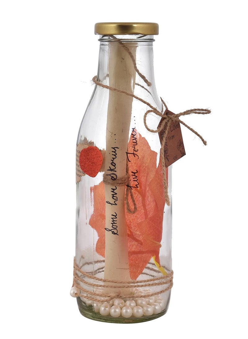 Ochre Message Promise Bottle Jar Red