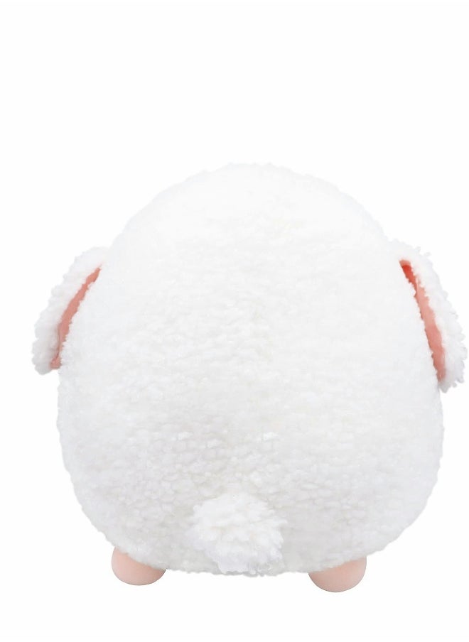 Lamb Plush Pillow, Plush Cute Stuffed Animal Soft Hugging Pillow, Kawaii Plushie Mini Plush Pillows for Kids Adults, White（9.05”，Small）