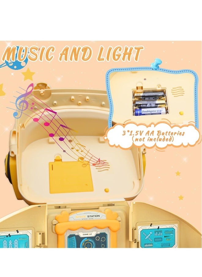 Space Exploration Toy Set - Features Spaceship, Astronaut Figures, Rover, Station, Capsule & Shuttle with Lights & Sounds, Perfect for Boys Aged 3-8 Years.