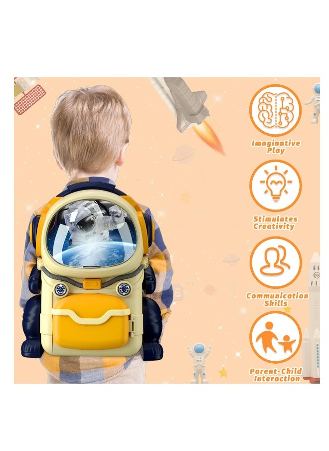 Space Exploration Toy Set - Features Spaceship, Astronaut Figures, Rover, Station, Capsule & Shuttle with Lights & Sounds, Perfect for Boys Aged 3-8 Years.