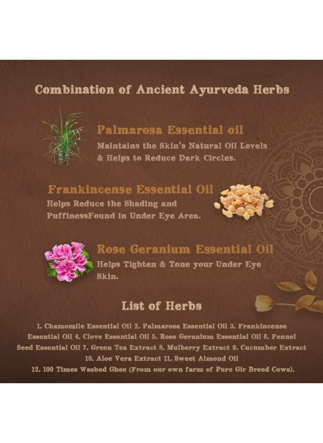 Miracle Under Eye Cream | Handmade with Natural Ingredients | For Dark Circles, Puffiness, Finelines, Wrinkles | Hydrate & Moisturizes | 40 GM / 1.41 fl Oz