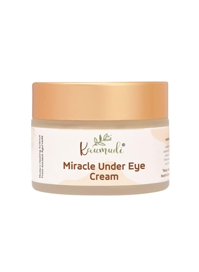 Miracle Under Eye Cream | Handmade with Natural Ingredients | For Dark Circles, Puffiness, Finelines, Wrinkles | Hydrate & Moisturizes | 40 GM / 1.41 fl Oz