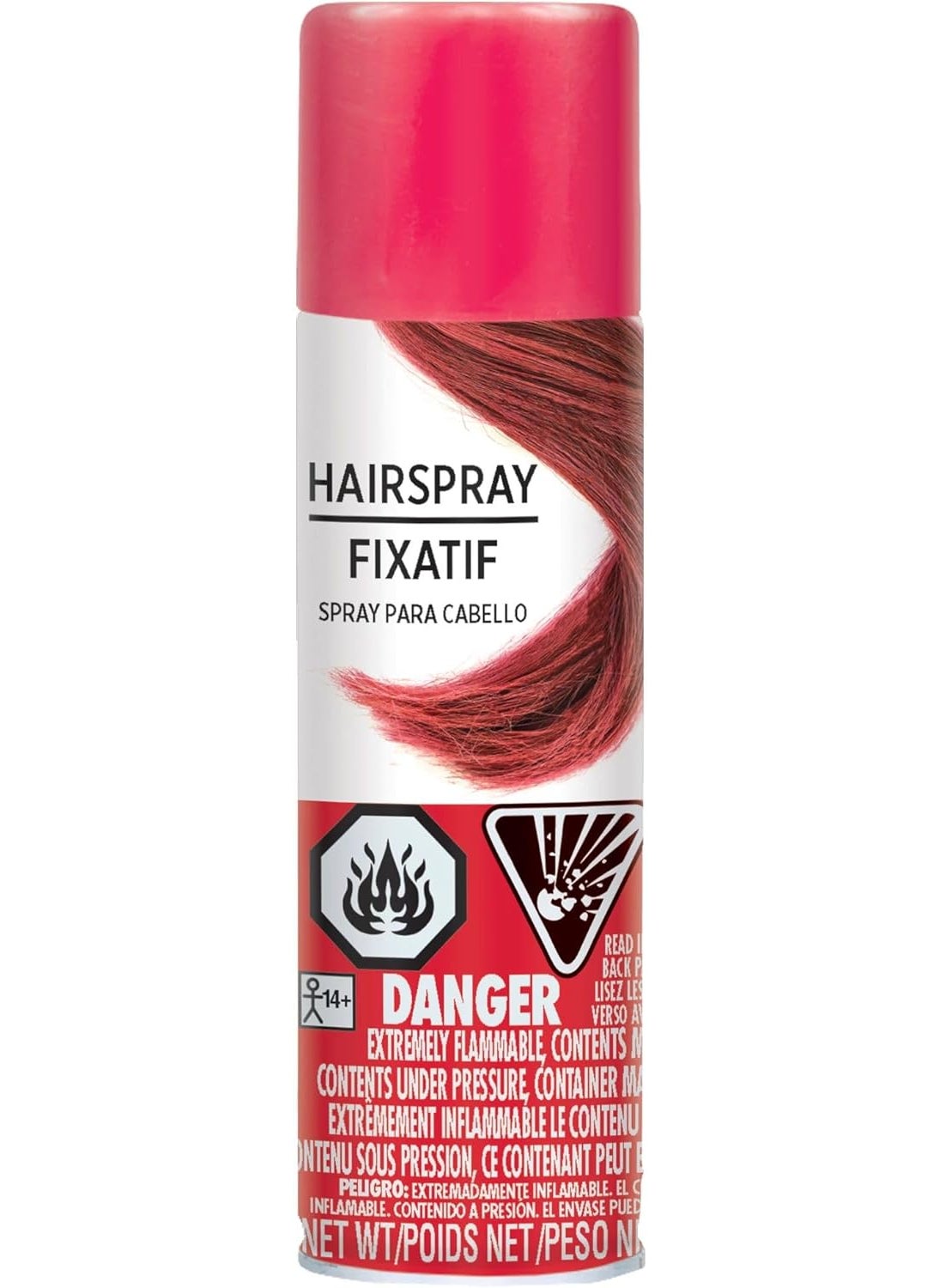 Hypo-Allergenic Red Hair Spray - 3 oz. - Perfect Party Accessory, 1 Pc.