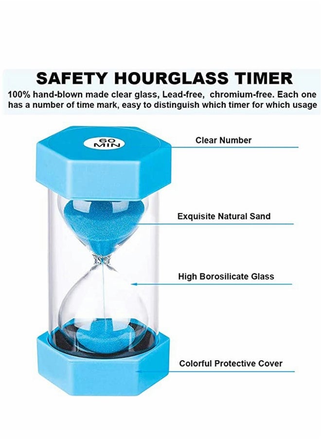 Sandglass 30 Minute Sand Hourglass Timer Plastic Sand Clock, arge Half Hour Plastic Sandglass for Home, Desk, Office Decor