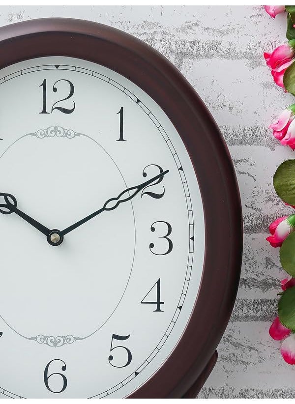 CHRONIKLE Classic Vertical Musical Wooden Pendulum Chime Wall Clock for Living Room Home Decorations Office Gifts Size 28 x 8 x 55 CM Weight 2090 Gram Color Rosewood