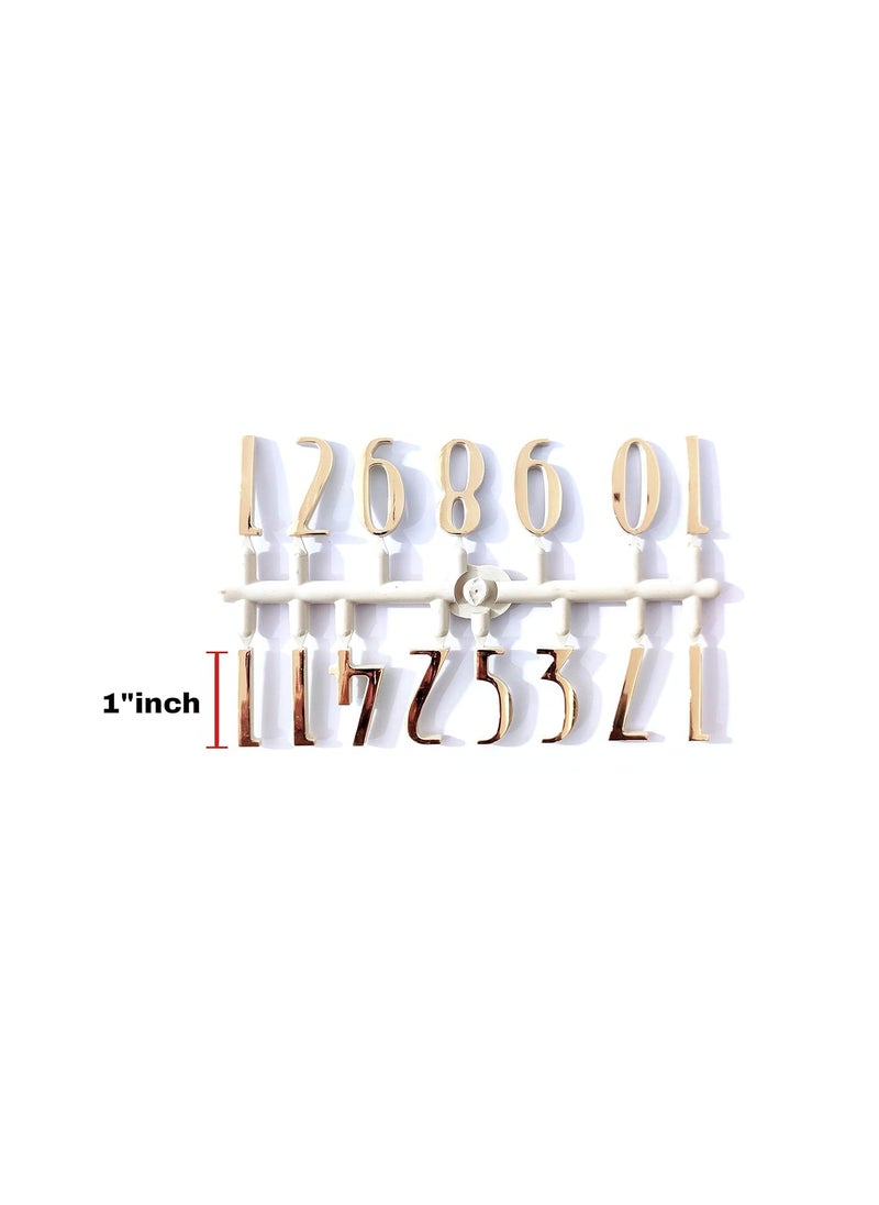 Epoxy Fusion 3D Glossy Numeric Letters for Clock Numbers for Wall Clock DIY Numbers for Wall ClockSet of 15