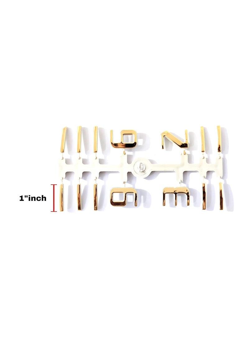 Epoxy Fusion 3D Glossy Numeric Letters for Clock Numbers for Wall Clock DIY Numbers for Wall ClockSet of 15