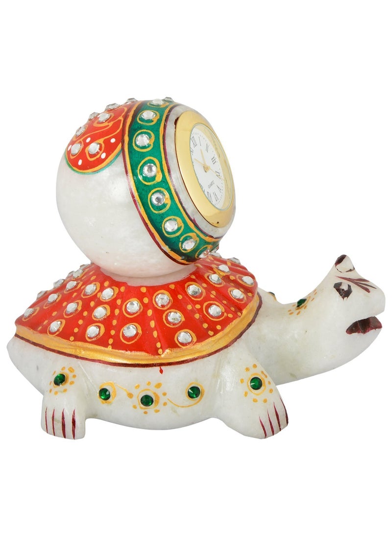Saudeep India Trading Corporation Marble Clock 5 cm