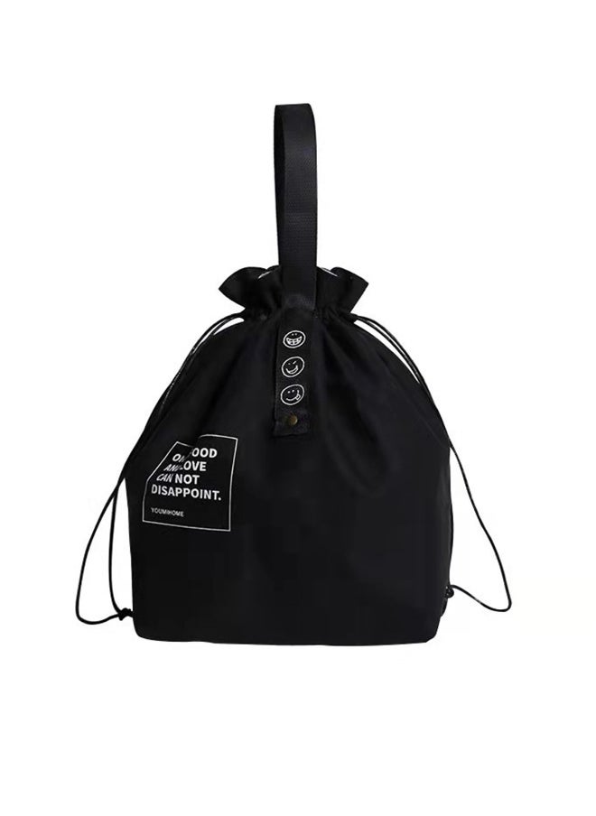Canvas Drawstring Lunch Bag, Reusable Heat Preservation Lunch Bag, Lunch Box Lunch Bag, Small Cooler Cute Lunch Boxes, Large Capacity Reusable Insulated Lunch Container for Work Office Picnic Travel