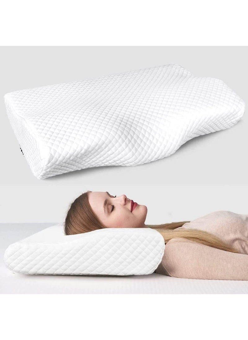 APPETINA Memory Foam PillowOrthopedic Pillow Neck Pain Cervical Contour Memory Foam PillowOrthopedic Pillow for Neck PainOrthopedic Contour Pillow Support
