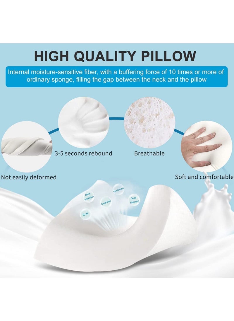 APPETINA Memory Foam PillowOrthopedic Pillow Neck Pain Cervical Contour Memory Foam PillowOrthopedic Pillow for Neck PainOrthopedic Contour Pillow Support