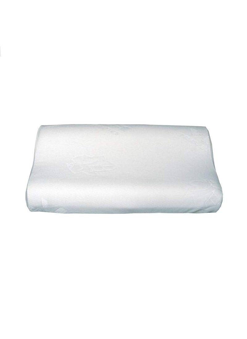 Viaggi Cervical Contour Orthopedic Memory Foam Travel Pillow for Sleeping Cervical Orthopedic Spine Care Pillow Spondylitis Neck and Back Pain Support Pack of 1 White