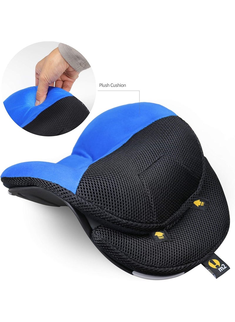 ISTARA Health Memory Foam Headrest Cushion for Neck Pain Relief Cervical Support Neck Rest Support Ergonomic Neck Pillow for Sleeping Travel Seat Home and Office