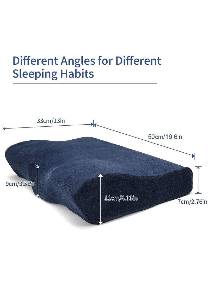 APPETINA Memory Foam PillowOrthopedic Pillow for Neck Pain Cervical Contour Memory Foam PillowOrthopedic Pillow for Neck PainOrthopedic Contour Pillow Support New Shape