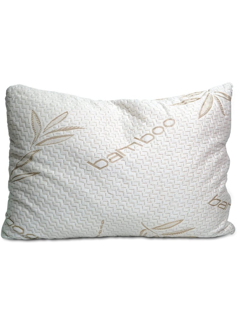 Sleepsia Cool Gel Orthopedic Memory Foam Pillows Cervical Pillow for Neck Shoulder Pain Relief Bed Pillow for Sleeping Ergonomic Support Bamboo Memory Foam King 35Lx20W