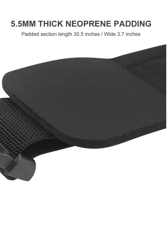 Padded Gym Pulley Strap, Waist Belt Neoprene, Rings for Cable Machines Fitness Exercise Speed Agility Resistance Training