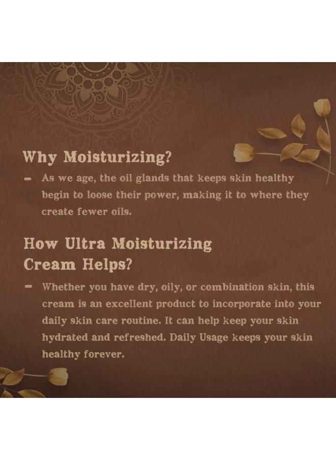 Ultra Moisturizing Cream , Rose & Saffron Essential Oil | For Soft & Supple Skin| For Signs of Aging, Fine lines, and Wrinkle | Moisturizes & Hydrate | For Healthy, Glowing, and Clear Skin |40 GM/1.41 fl Oz
