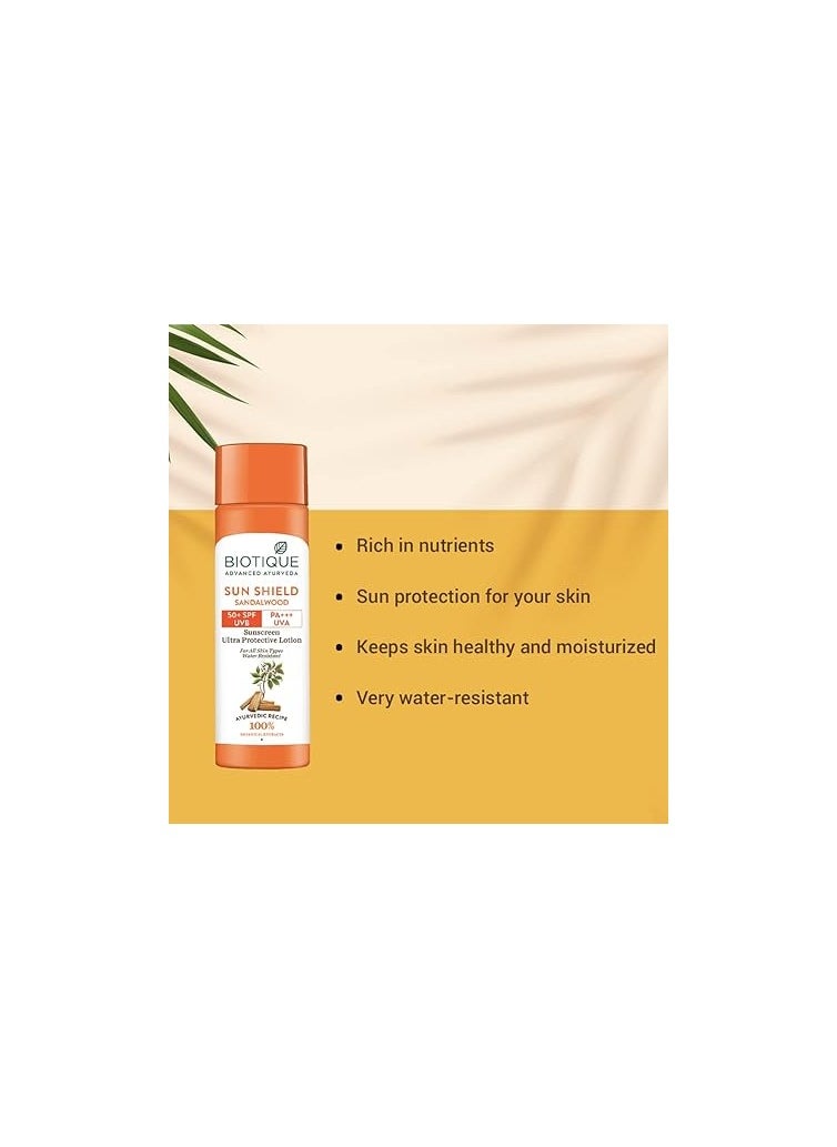 Biotique Sandalwood Sunscreen Ultra Soothing Face Lotion SPF Ultra Protective Lotion
