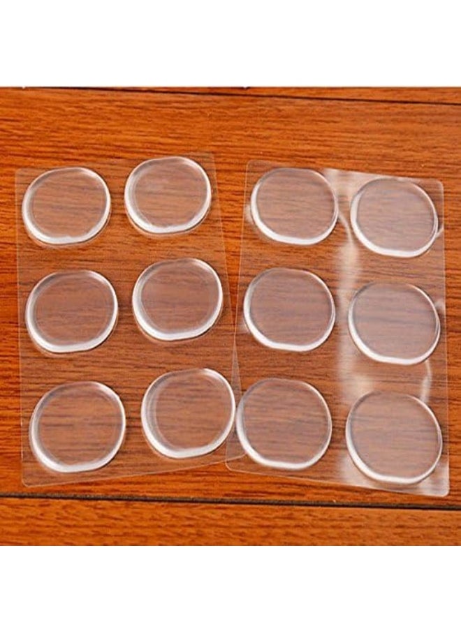 Gel Heel Pads [12 PCS] Soft High Heel Pads Shoe Pads Silicone Gel Heel Cushion Inserts for Women Foot Care Shoe Inserts Pad Insoles, Prevent Back Heel Pain and Improve Loose Shoe Fit, Self-Adhesive