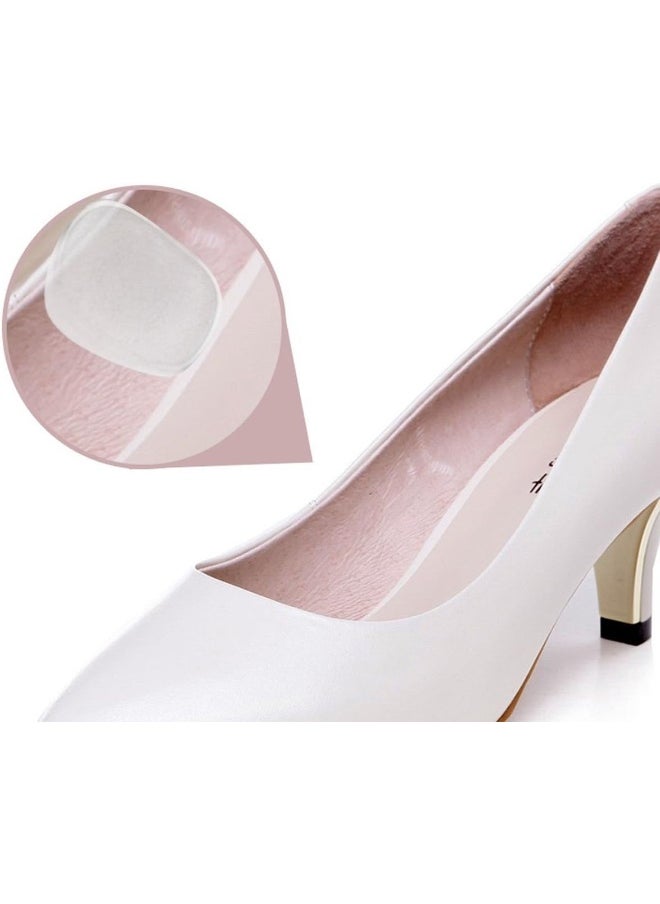 Gel Heel Pads [12 PCS] Soft High Heel Pads Shoe Pads Silicone Gel Heel Cushion Inserts for Women Foot Care Shoe Inserts Pad Insoles, Prevent Back Heel Pain and Improve Loose Shoe Fit, Self-Adhesive