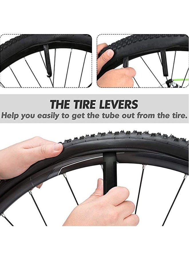 KASTWAVE Bike Inner Tube 26 x 1.75/2.125 Inch Bicycle Inner Tubes Rubber Replacement Bike Interior Tire Valve Road MTB Bike Tube with 2 Tire Levers, 2 Pack