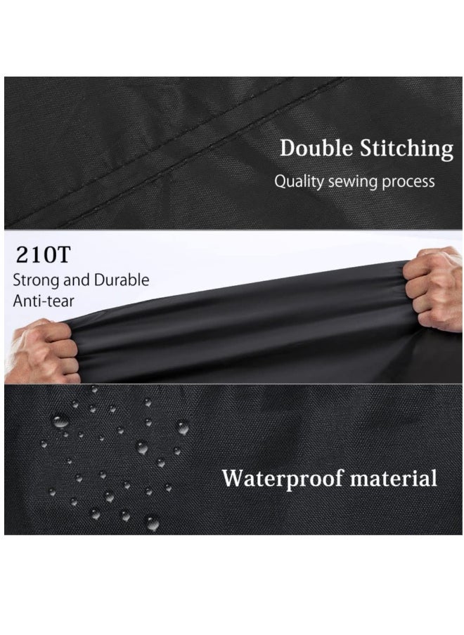 Waterproof Bike Cover, Large Bike Cover For 2 Bikes, 210x9 5x110cm 210T Bike Covers For Outside Storage, Outdoor Waterproof Bicycle Cover, Anti UV Rain Bike Covers With Storage Bag For Mountain E-bike