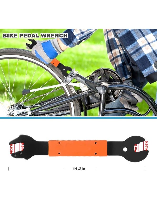 Comprehensive Bike Repair Tool Kit: Includes Crank Removal Tool, 3-in-1 Cassette Removal Tool, Bottom Bracket Remover, Rotor Lock Ring Tool, Pedal Wrench, and Multi-Purpose Utility Tool.