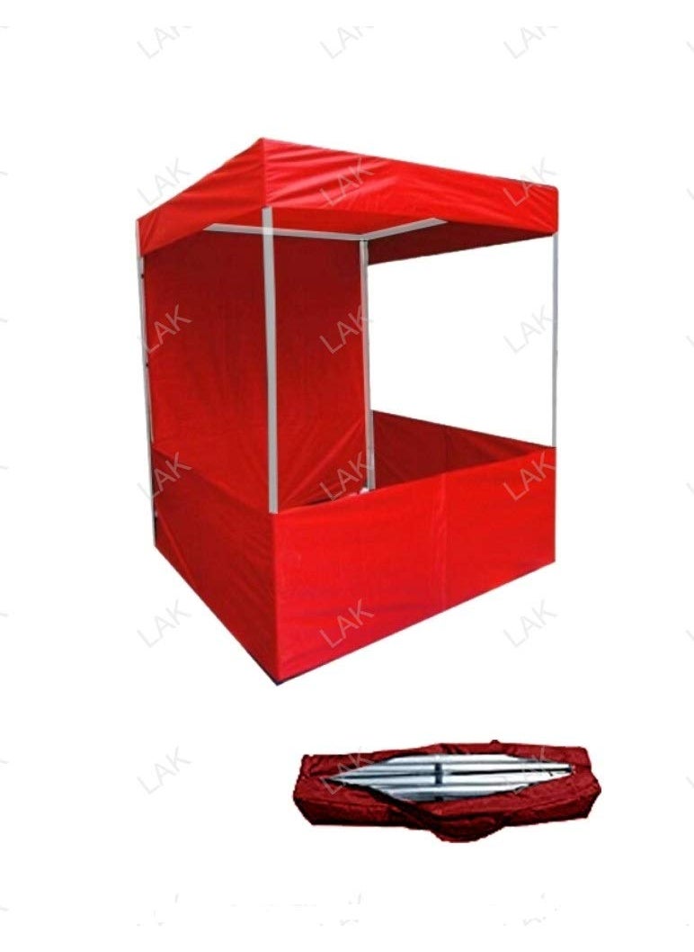 Lak Outdoor Canopy Tent Portable for Branding Advertisement Promotion Marketing Red6x6x7 ft