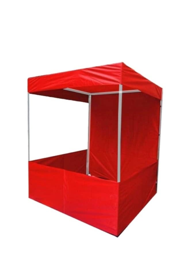 Lak Outdoor Canopy Tent Portable for Branding Advertisement Promotion Marketing Red6x6x7 ft