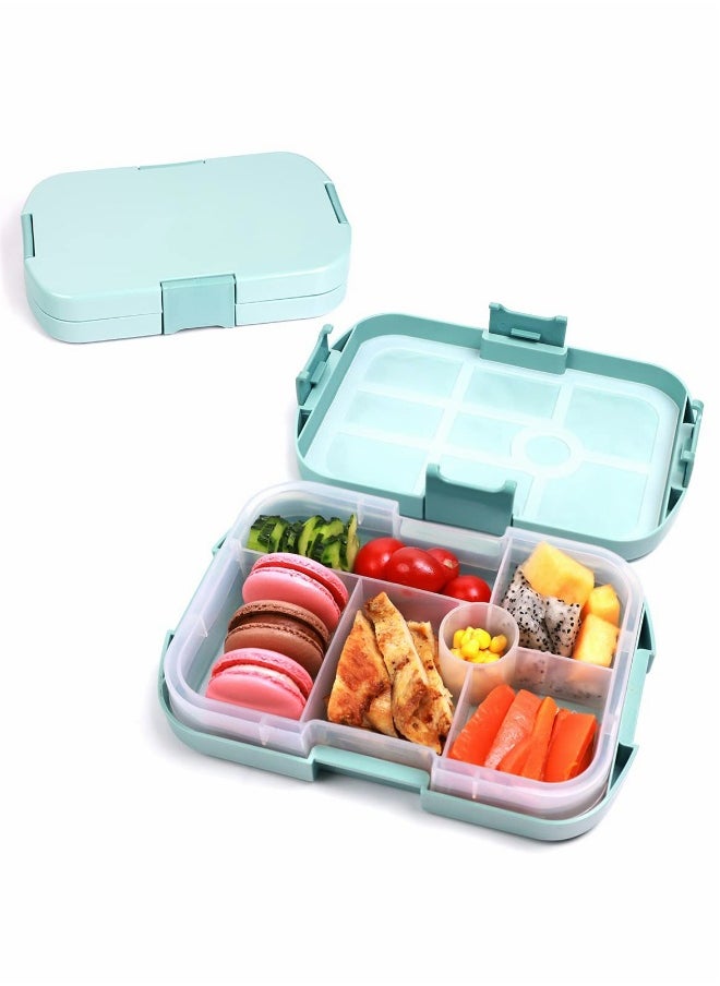 Kids Lunch Box Bento Box for Kid with 6 Compartments BPA Free Plastic Picnic Snack Salad Baby Bento Boxes