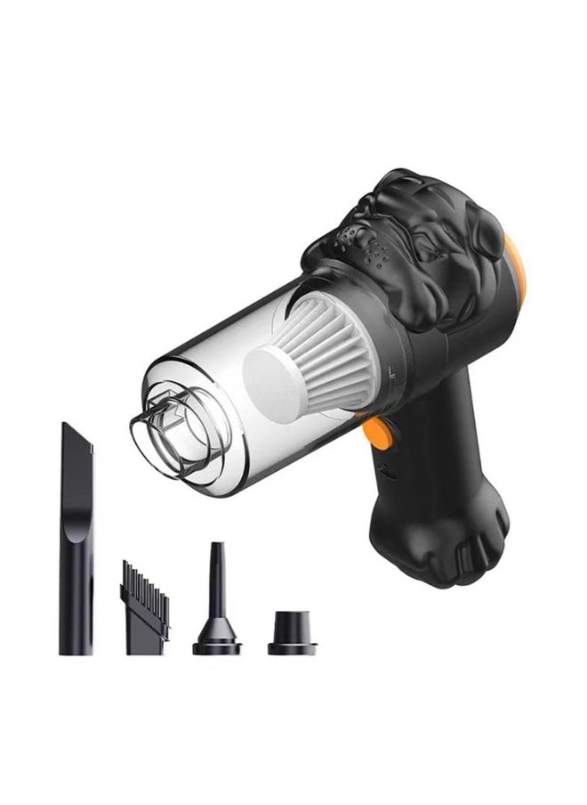 Car Handheld Vacuum, Powerful Suction Small Car Vacuum Cleaner Cordless Handheld Vacuum with Powerful Suction & Portable Size for Car Home Office Pets Hair Cleaning, USB Fast Charging