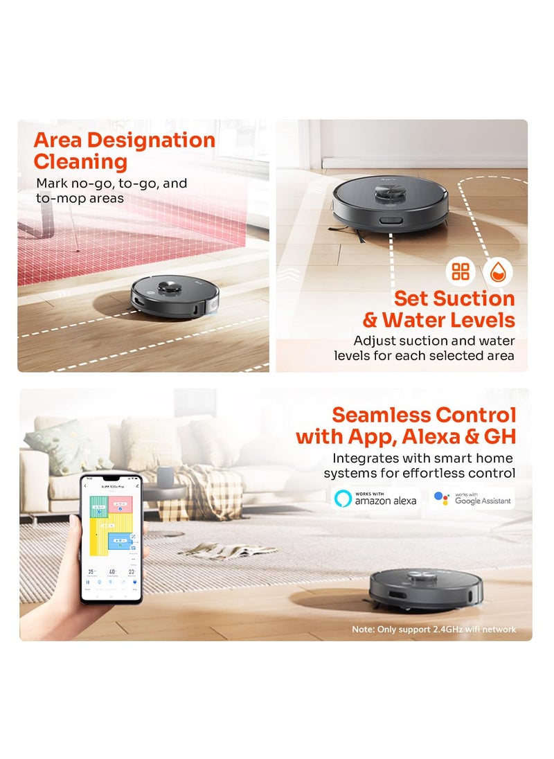 ILIFE T20s Pro SelfEmptying Robotic Vacuum Cleaner with Advanced LDS Navigation 6500Pa Strong Suction Simultaneous Vac and Mop Multi Floor Mapping Customized Cleaning WiFiApp Alexa GH
