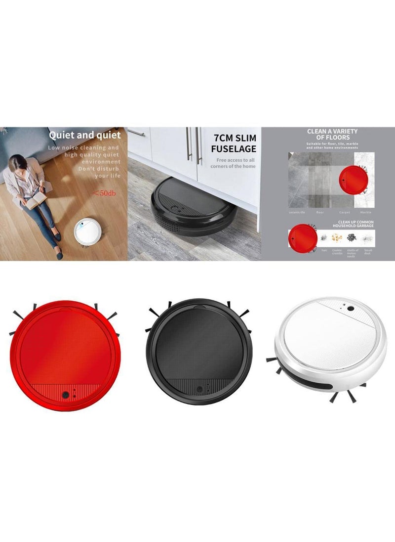 CALANDIS 37V Smart Robot Vacuum Cleaner Sweeping Robot Machine for Pet Hair Black