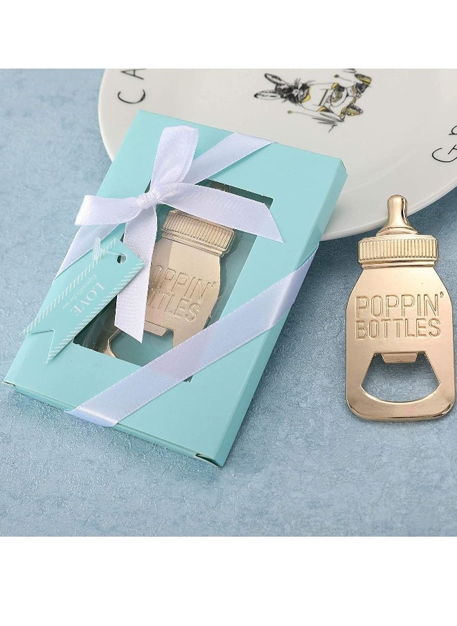 Baby Bottle Opener Favors Baby Shower Party Favors Baby Boy Shower Gifts Decorations Souvenirs Feeder Shaped Baby Shower Souvenirs 12 PCS