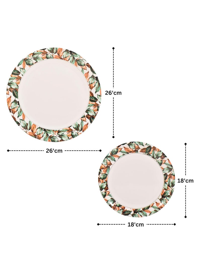 Golden Fish 24Piece Melamine Dinner Set Durable Stylish BPAFree Tableware Perfect for Everyday Meals Parties NDS3