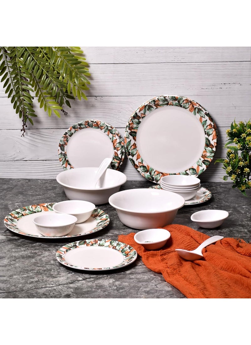 Golden Fish 24Piece Melamine Dinner Set Durable Stylish BPAFree Tableware Perfect for Everyday Meals Parties NDS3