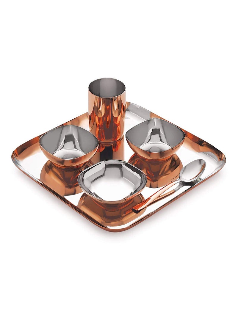 Dynore 36 pcs Dinner Set with Bottom Copper Plating
