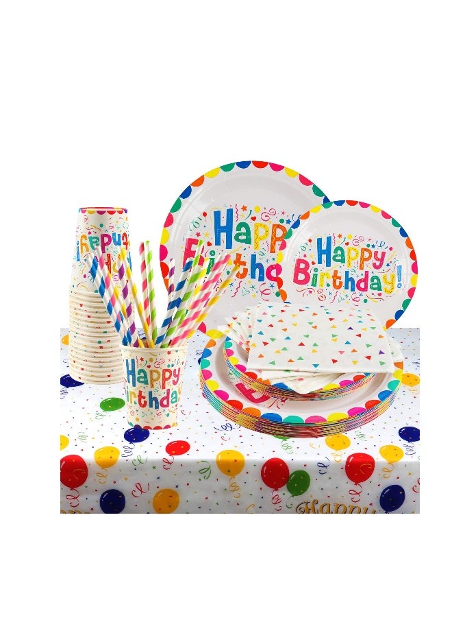 102 Pcs Birthday Party Tableware Set
