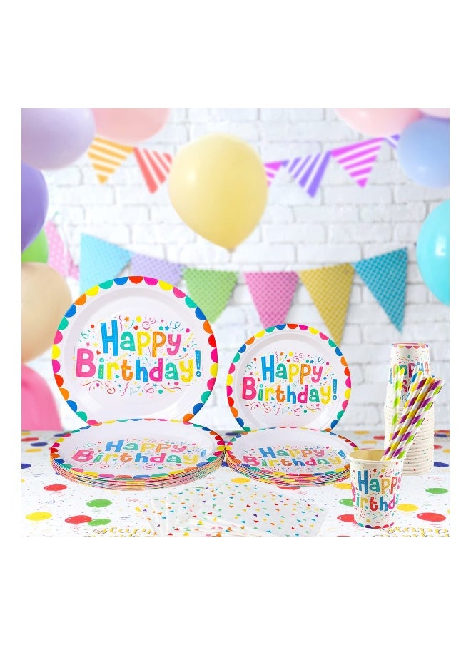 102 Pcs Birthday Party Tableware Set