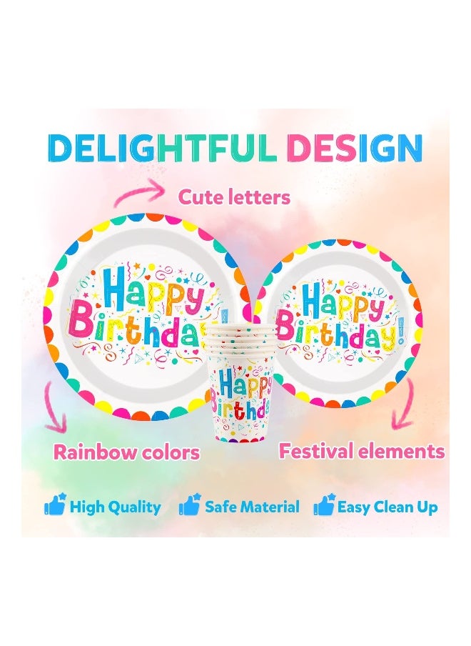 102 Pcs Birthday Party Tableware Set