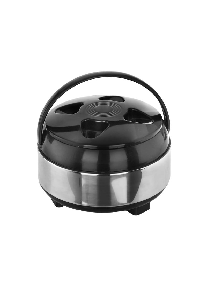 Fableart Thermo Insulated Stainless Steel with Plastic Cover and Bottom Food Warmer Casserole for Serving on Festives Special Occasions 1000 ML Extra Small